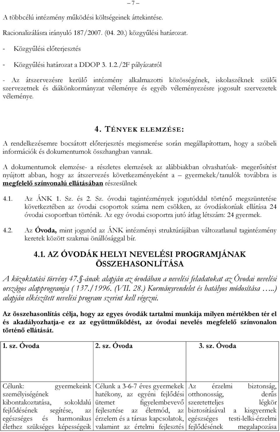 .) közgyűlési határozat. - Közgyűlési előterjesztés - Közgyűlési határozat a DDOP 3. 1.2.