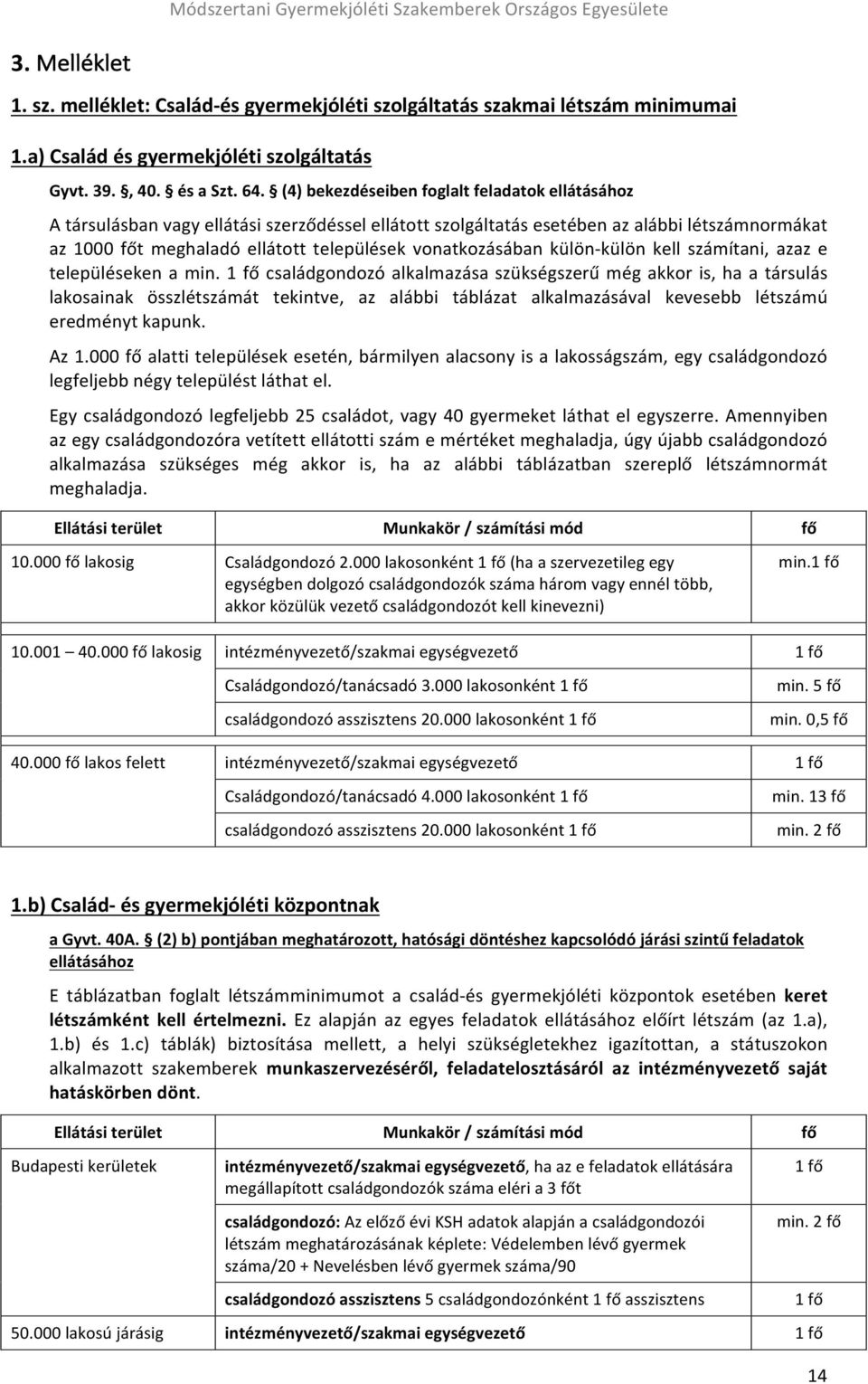 vonatkozásában külön- külön kell számítani, azaz e településeken a min.