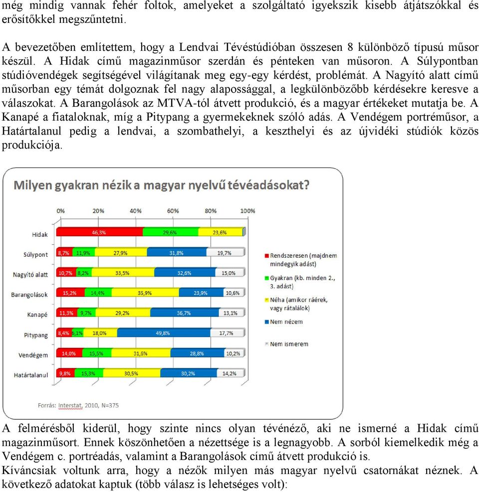 A Súlypontban stúdióvendégek segítségével világítanak meg egy-egy kérdést, problémát.