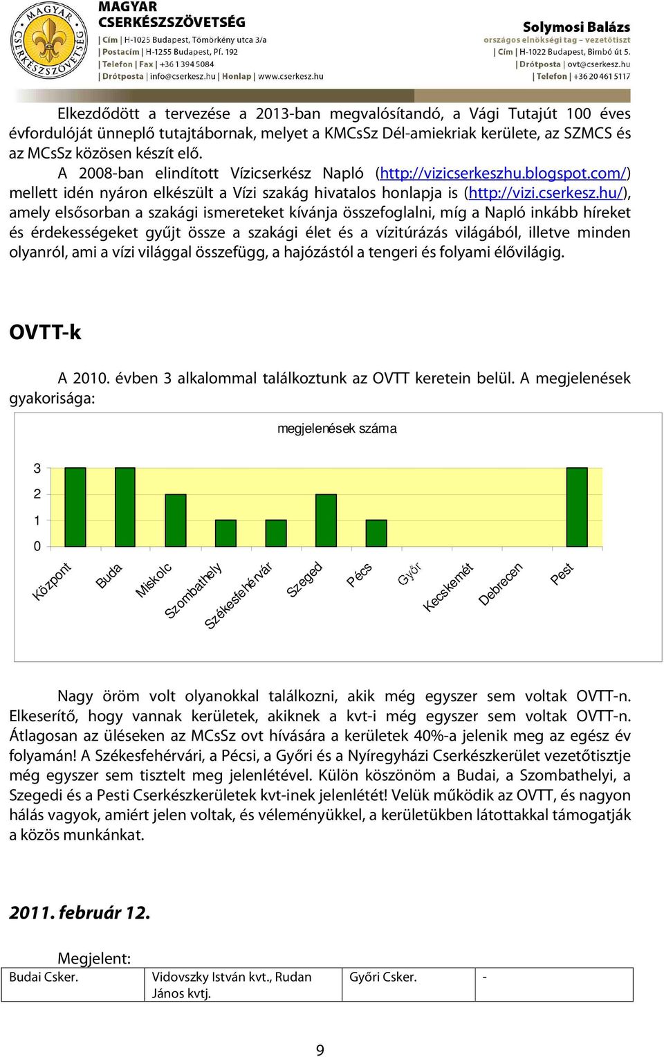 u.blogspot.com/) mellett idén nyáron elkészült a Vízi szakág hivatalos honlapja is (http://vizi.cserkesz.