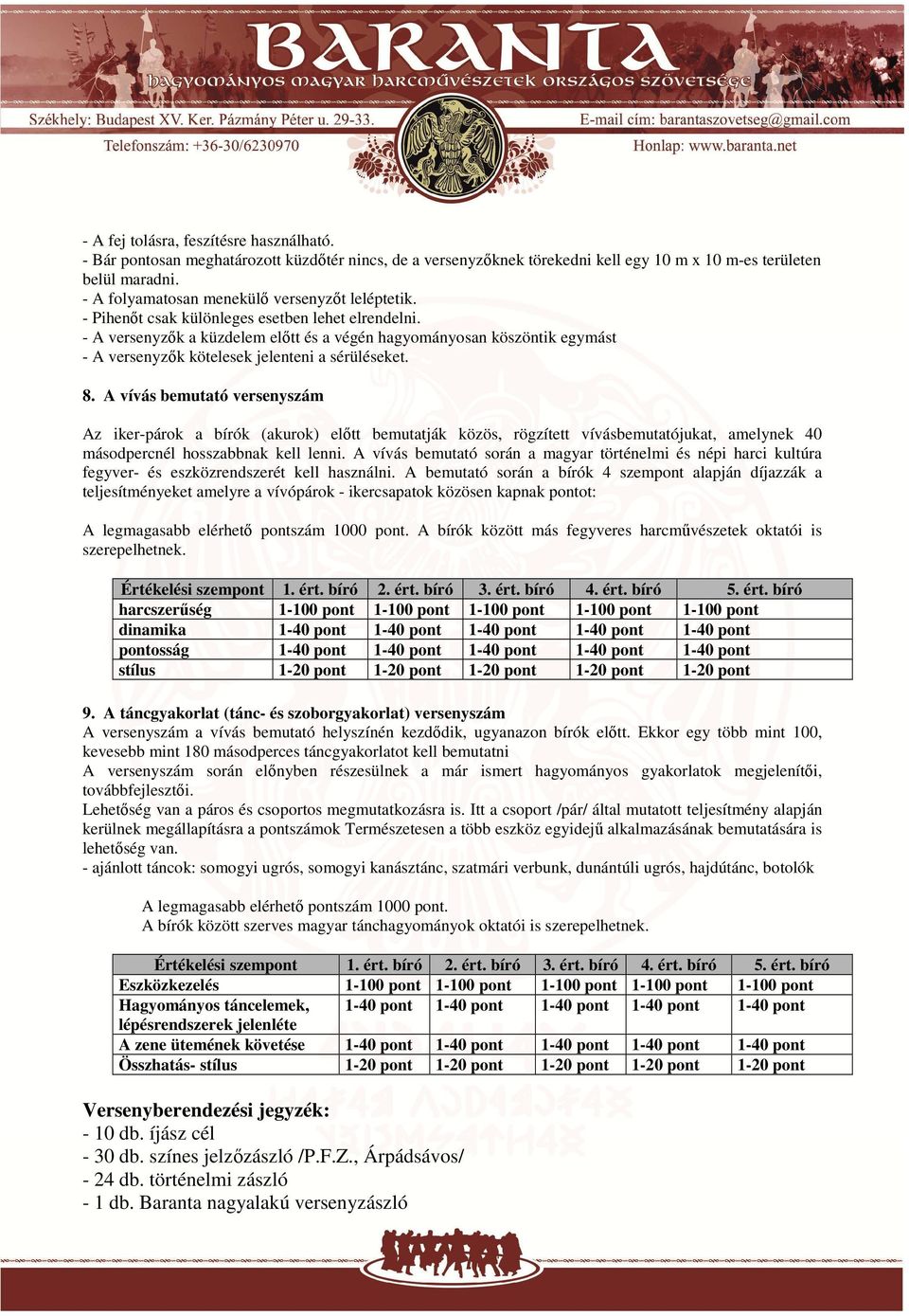 - A versenyzők a küzdelem előtt és a végén hagyományosan köszöntik egymást - A versenyzők kötelesek jelenteni a sérüléseket. 8.