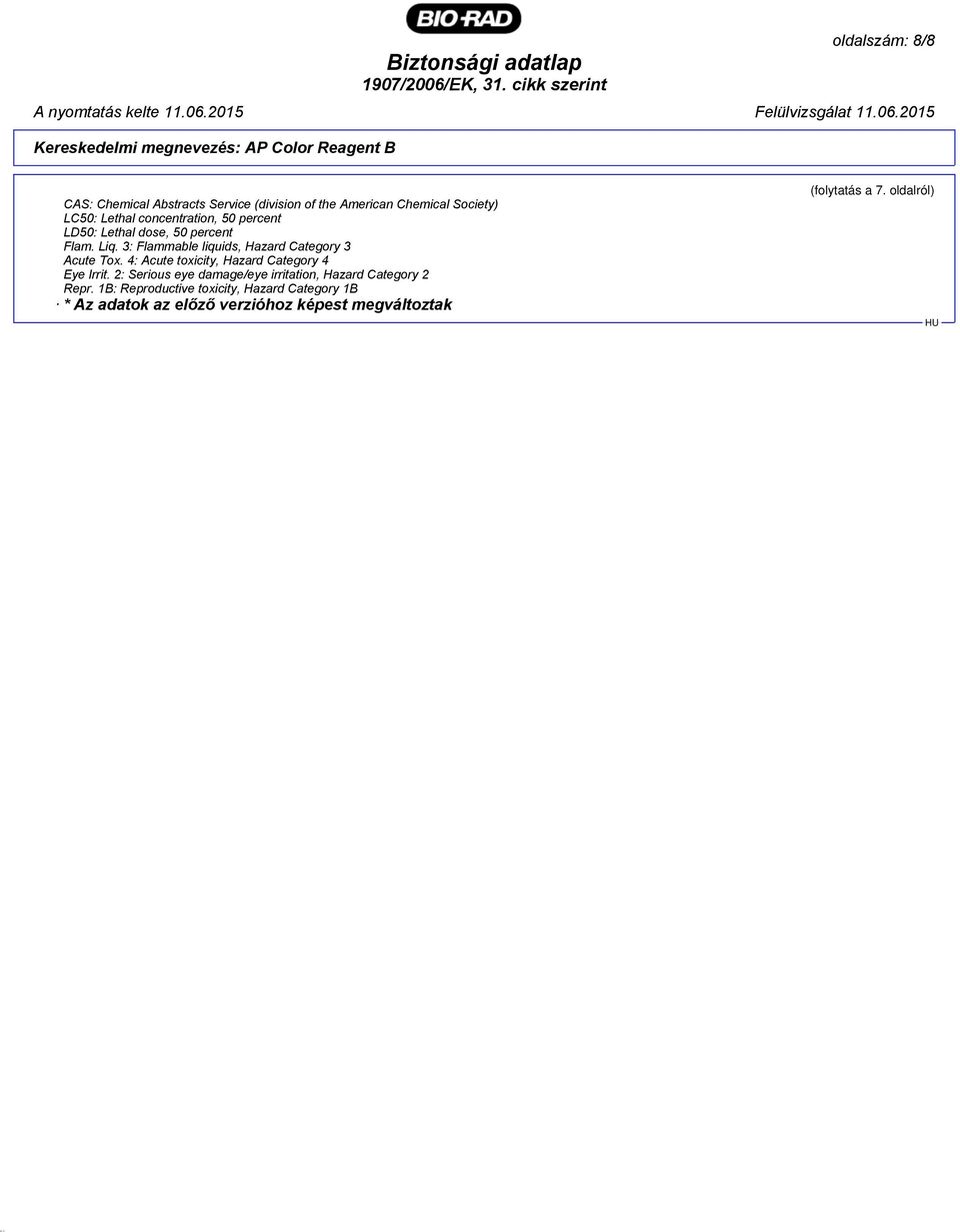 3: Flammable liquids, Hazard Category 3 Acute Tox. 4: Acute toxicity, Hazard Category 4 Eye Irrit.