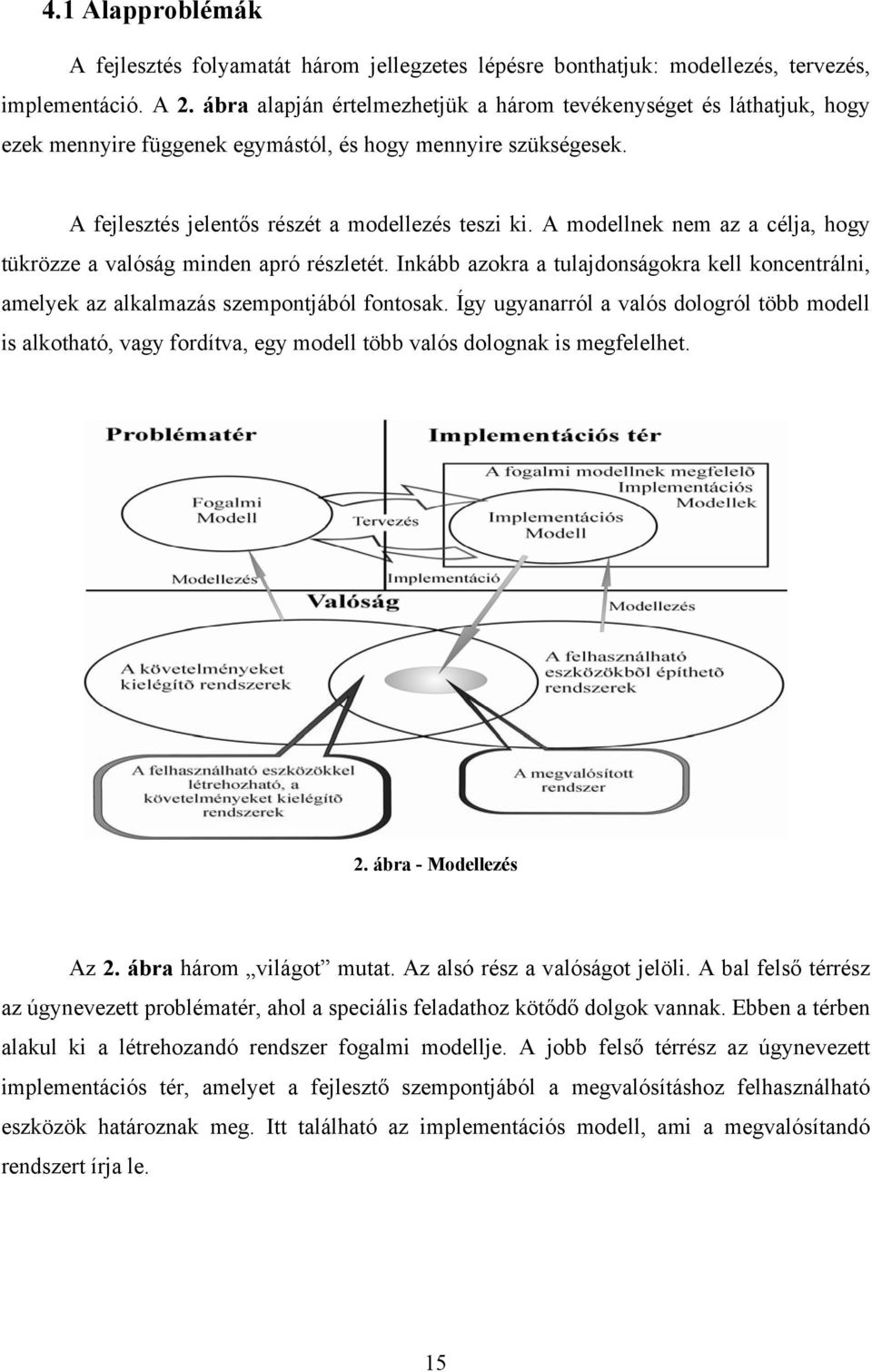 A modellnek nem az a célja, hogy tükrözze a valóság minden apró részletét. Inkább azokra a tulajdonságokra kell koncentrálni, amelyek az alkalmazás szempontjából fontosak.