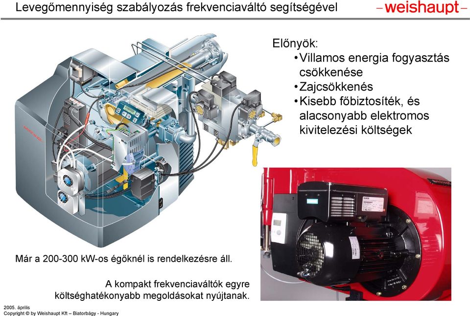 elektromos kivitelezési költségek Már a 200-300 kw-os égőknél is rendelkezésre