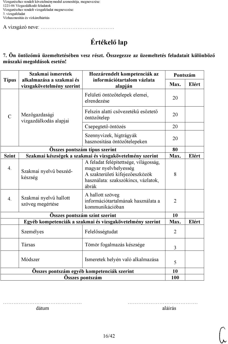 Elért Felületi öntözőtelepek elemei, elrendezése C Mezőgazdasági vízgazdálkodás alapjai Felszín alatti csővezetékű esőztető öntözőtelep Csepegtető öntözés Szennyvizek, hígtrágyák hasznosítása