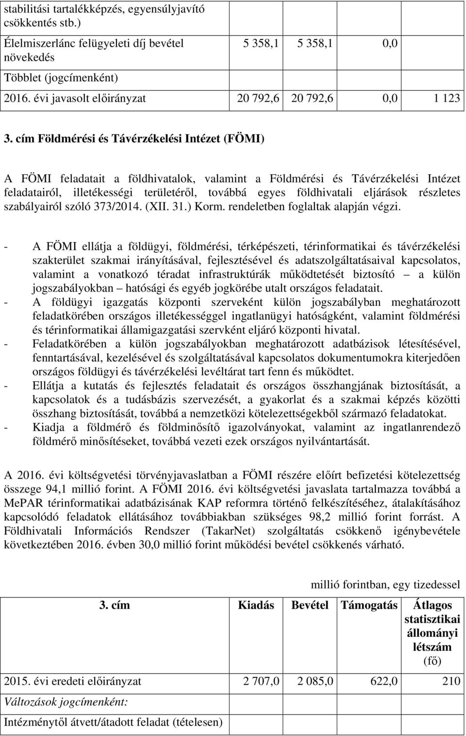 eljárások részletes szabályairól szóló 373/2014. (XII. 31.) Korm. rendeletben foglaltak alapján végzi.