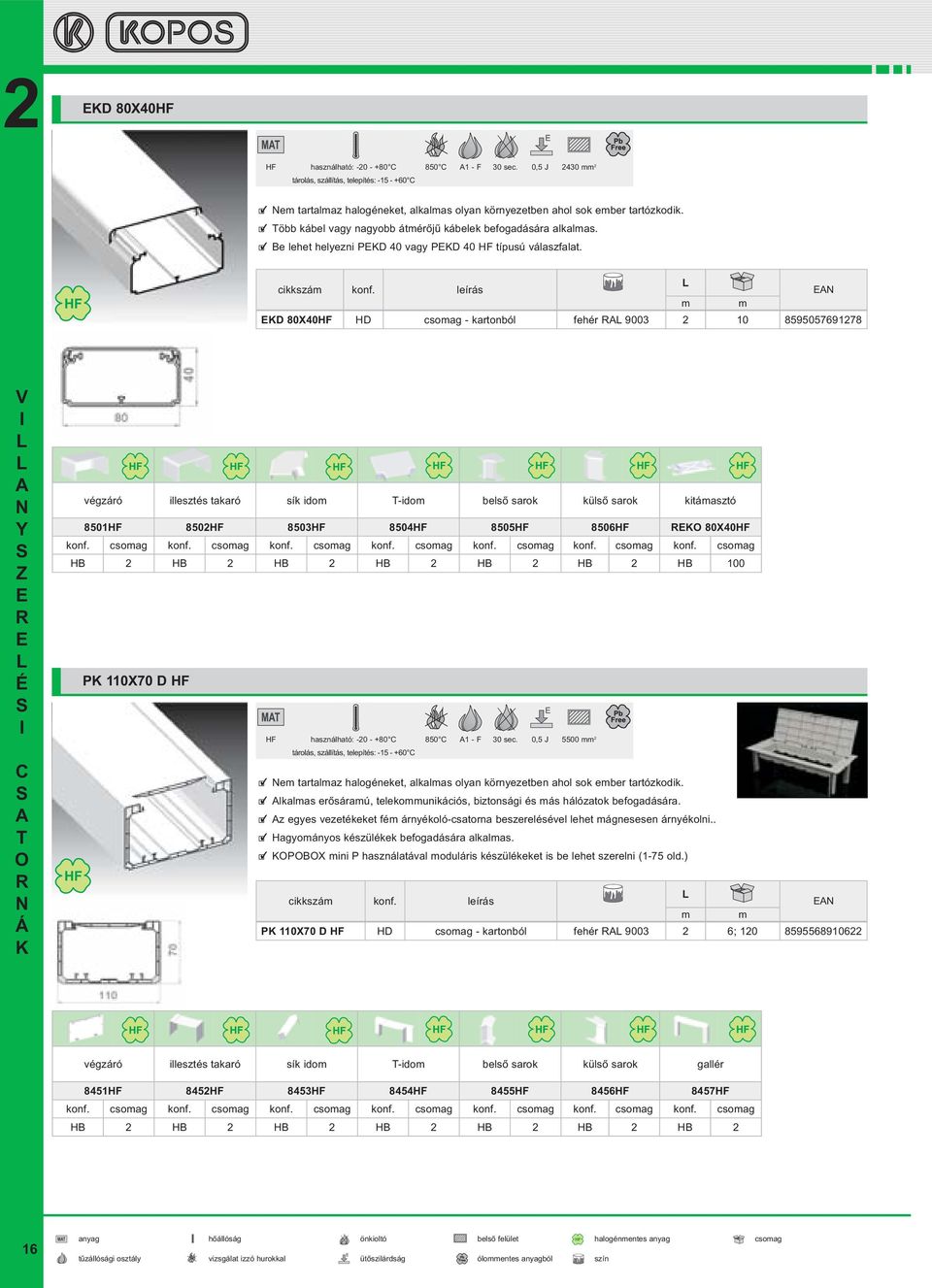 leírás D 80X40HF HD csoag - kartonból fehér 9003 10 859505769178 végzáró illesztés takaró sík ido -ido belső sarok külső sarok kitáasztó 8501HF 850HF 8503HF 8504HF 8505HF 8506HF 80X40HF konf.