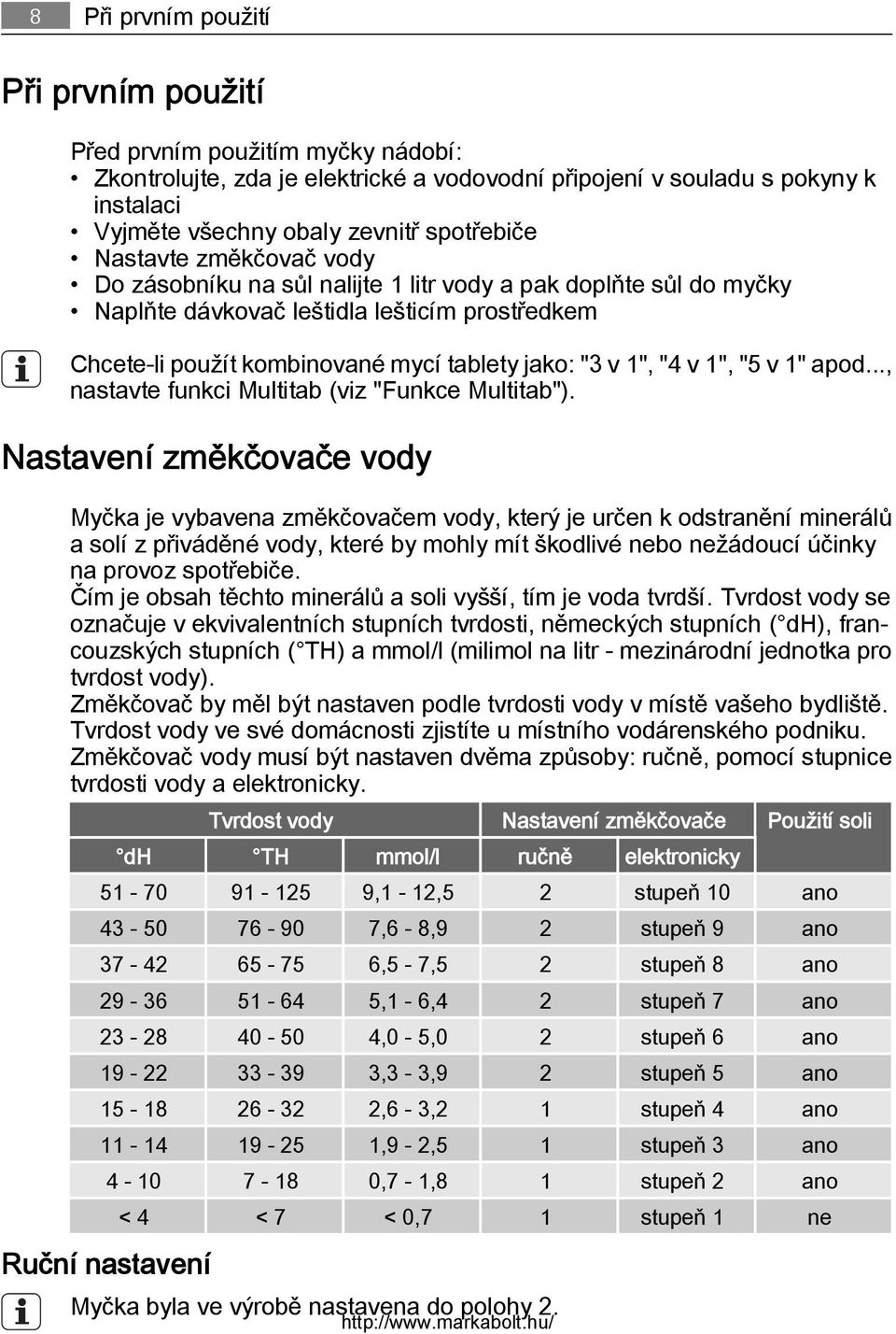 v 1", "4 v 1", "5 v 1" apod..., nastavte funkci Multitab (viz "Funkce Multitab").