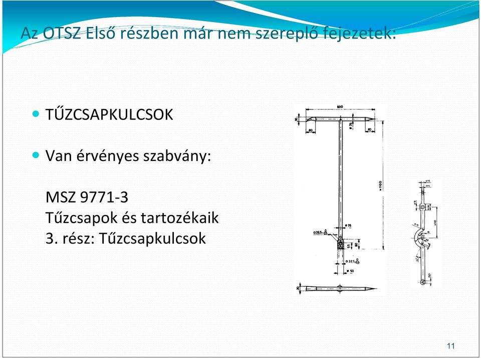 érvényes szabvány: MSZ 9771 3