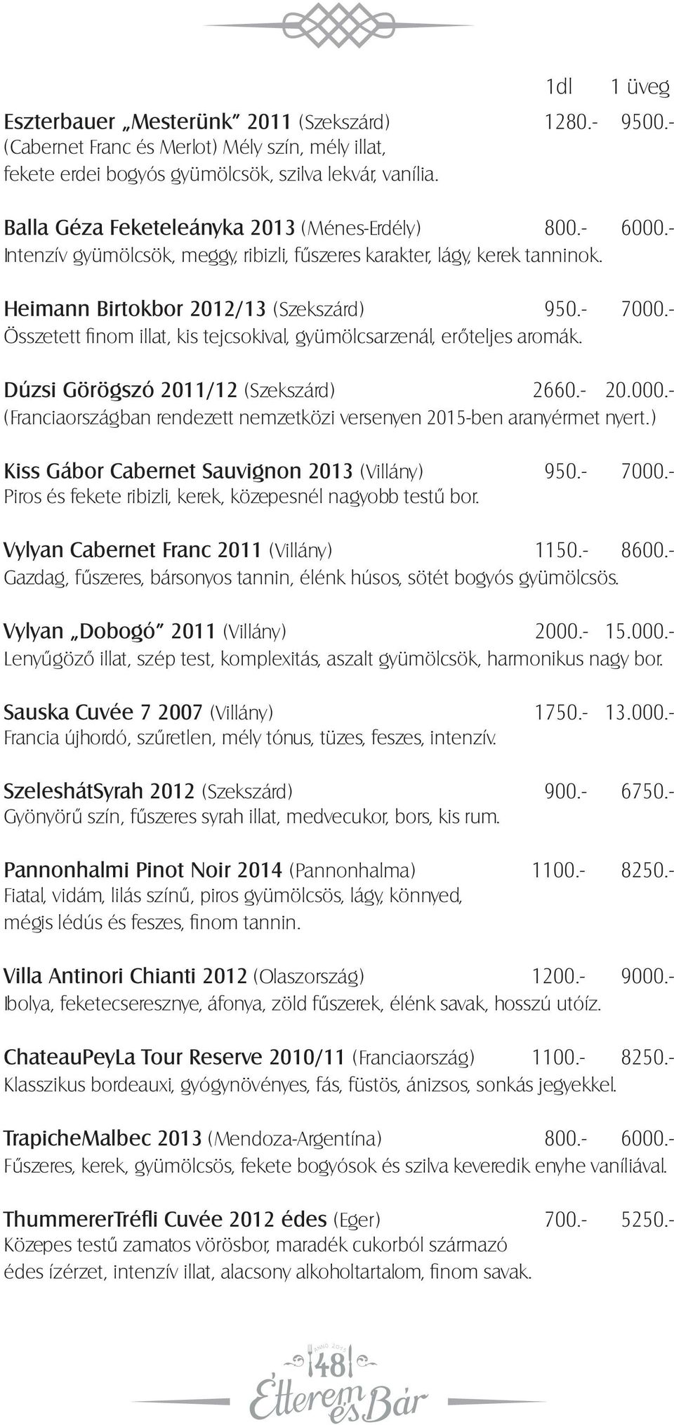 - Összetett finom illat, kis tejcsokival, gyümölcsarzenál, erőteljes aromák. Dúzsi Görögszó 2011/12 (Szekszárd) 2660.- 20.000.