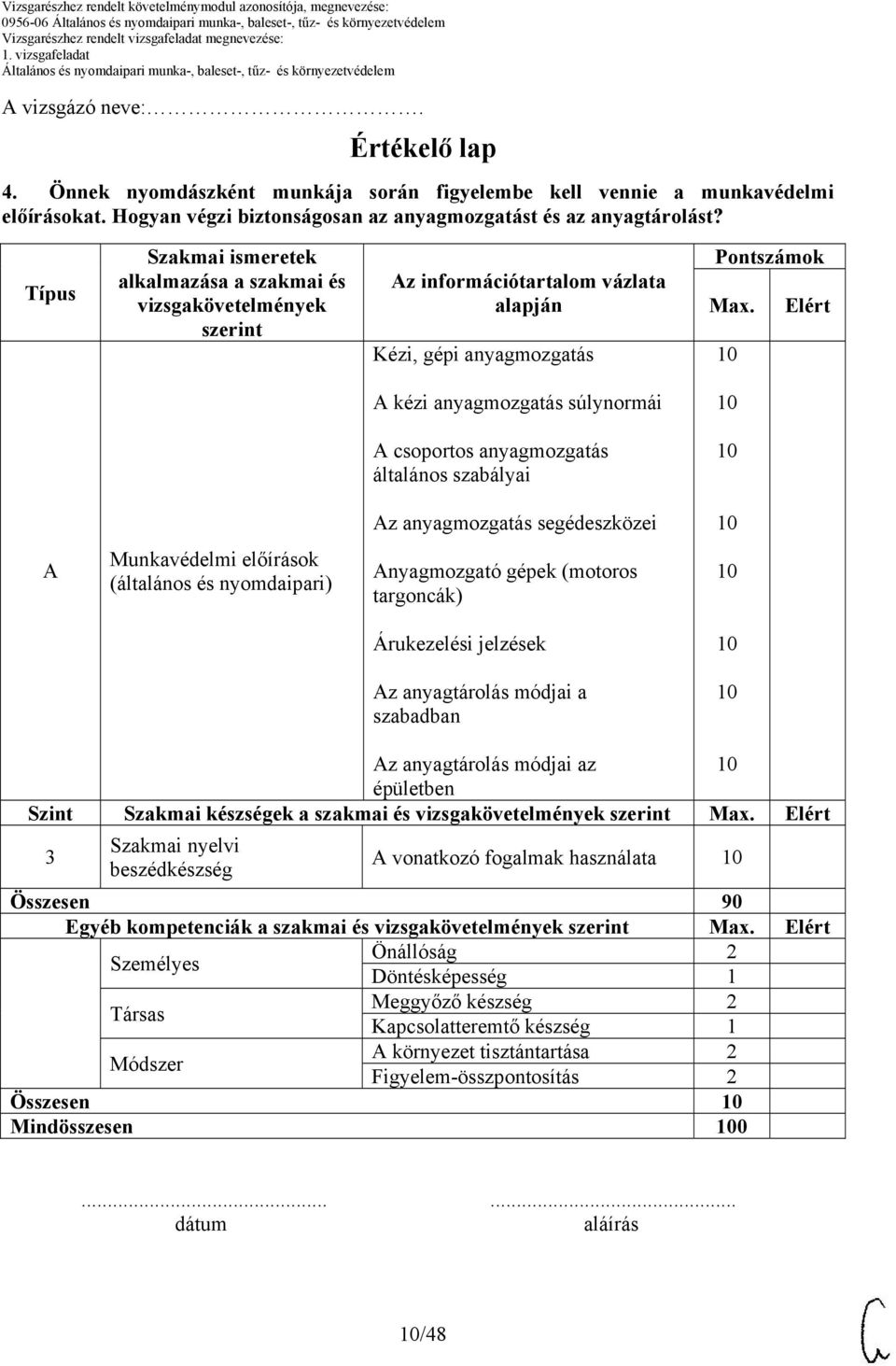 Elért A kézi anyagmozgatás súlynormái A csoportos anyagmozgatás általános szabályai Az anyagmozgatás segédeszközei A Munkavédelmi előírások (általános és nyomdaipari) Anyagmozgató gépek (motoros