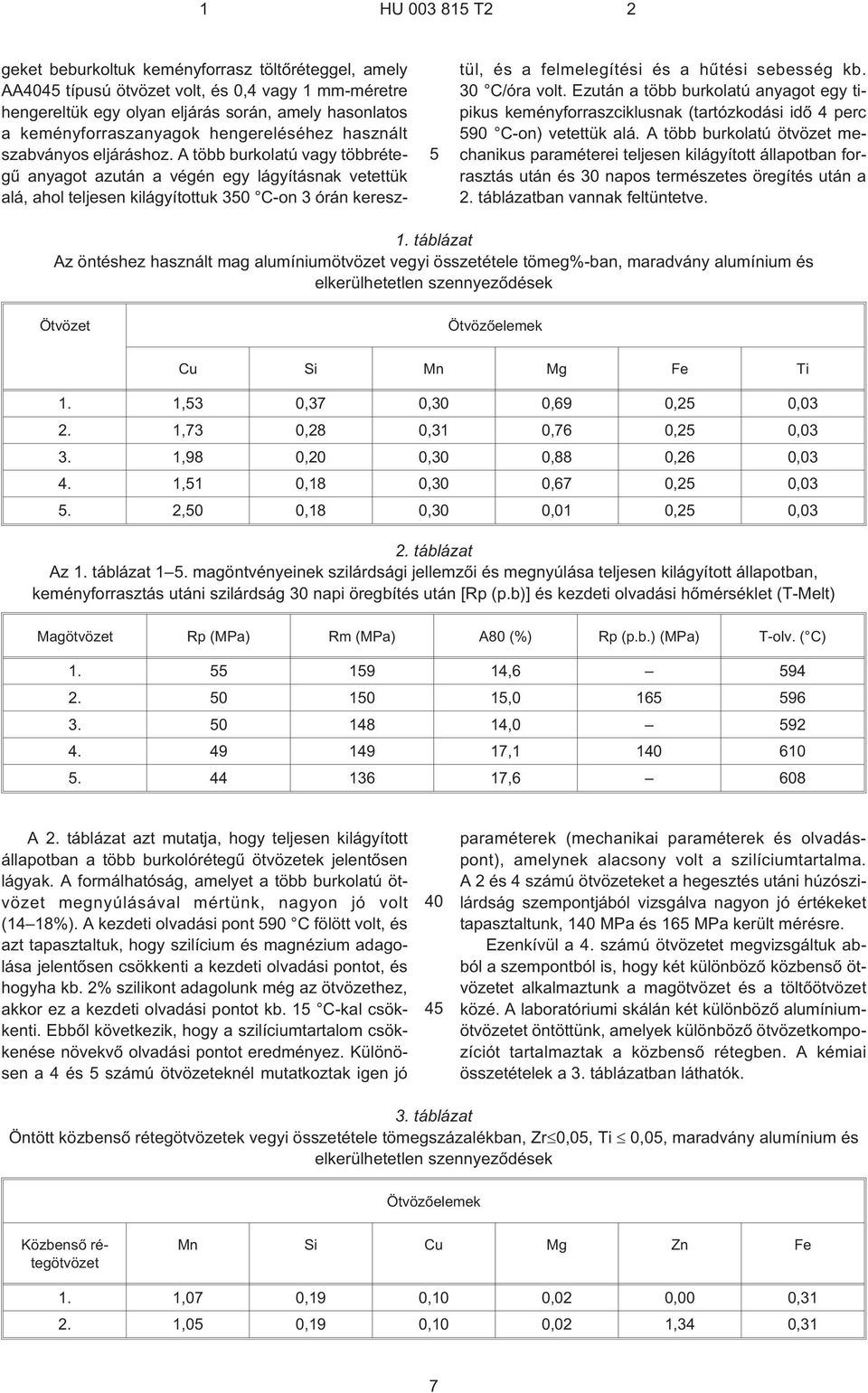 A több burkolatú vagy többrétegû anyagot azután a végén egy lágyításnak vetettük alá, ahol teljesen kilágyítottuk C¹on 3 órán keresztül, és a felmelegítési és a hûtési sebesség kb. C/óra volt.