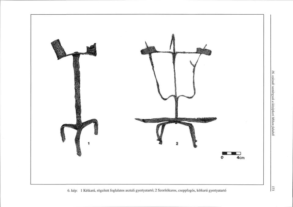 asztali gyertyatartó; 2