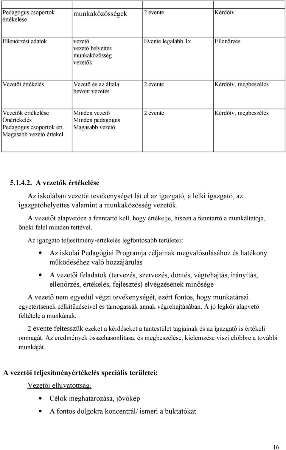 Magasabb vezető értékel Minden vezető Minden pedagógus Magasabb vezető 2 