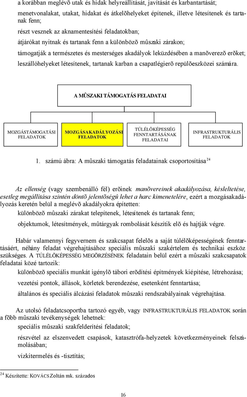 létesítenek, tartanak karban a csapatlégierõ repülõeszközei számára.