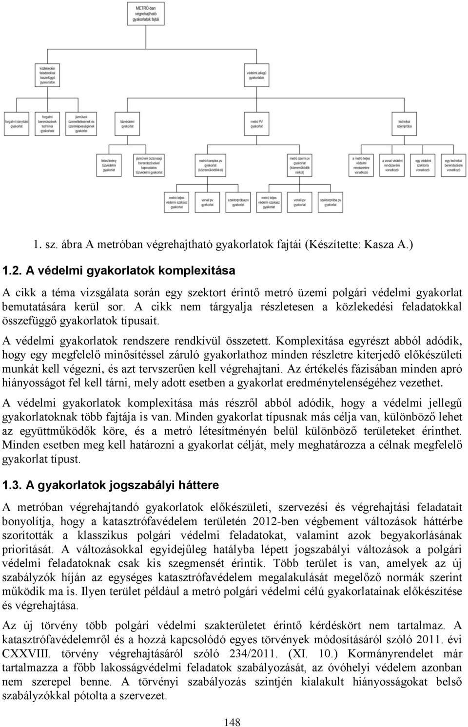 A cikk nem tárgyalja részletesen a közlekedési feladatokkal összefüggő gyakorlatok típusait. A védelmi gyakorlatok rendszere rendkívül összetett.