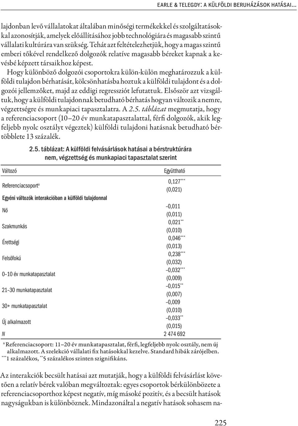 Tehát azt feltételezhetjük, hogy a magas szintű emberi tőkével rendelkező dolgozók relatíve magasabb béreket kapnak a kevésbé képzett társaikhoz képest.