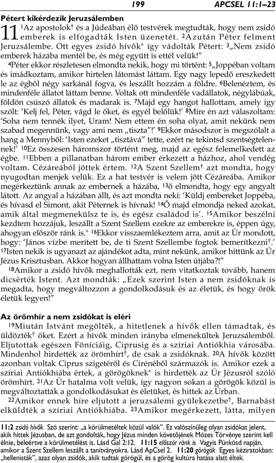 4Péter ekkor részletesen elmondta nekik, hogy mi történt: 5 Joppéban voltam és imádkoztam, amikor hirtelen látomást láttam.