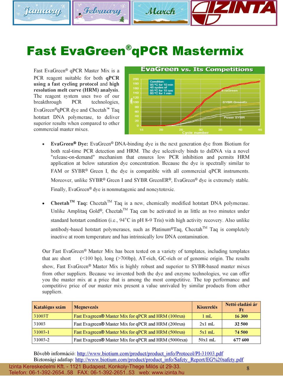 EvaGreen Dye: EvaGreen DNA-binding dye is the next generation dye from Biotium for both real-time PCR detection and HRM.