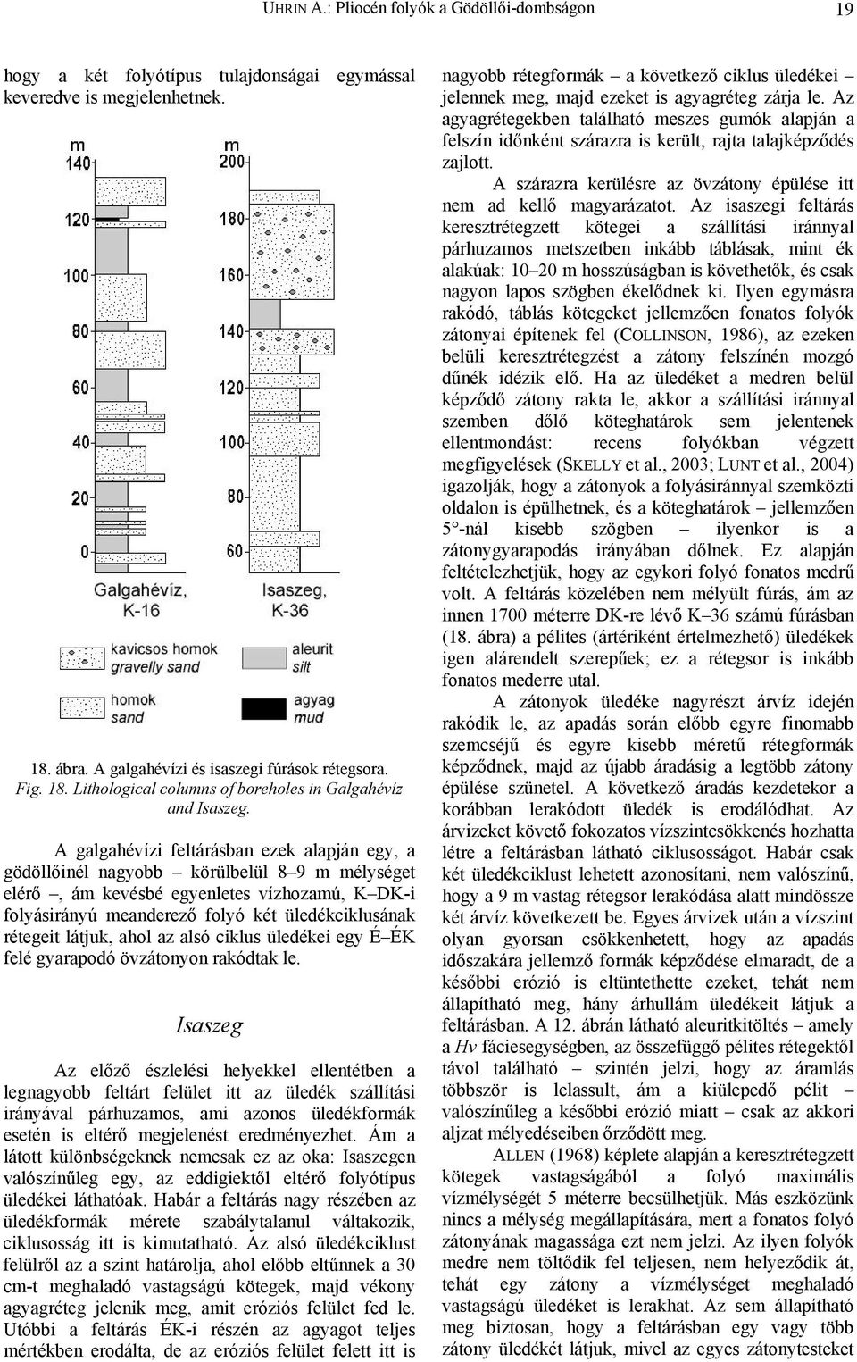 látjuk, ahol az alsó ciklus üledékei egy É ÉK felé gyarapodó övzátonyon rakódtak le.