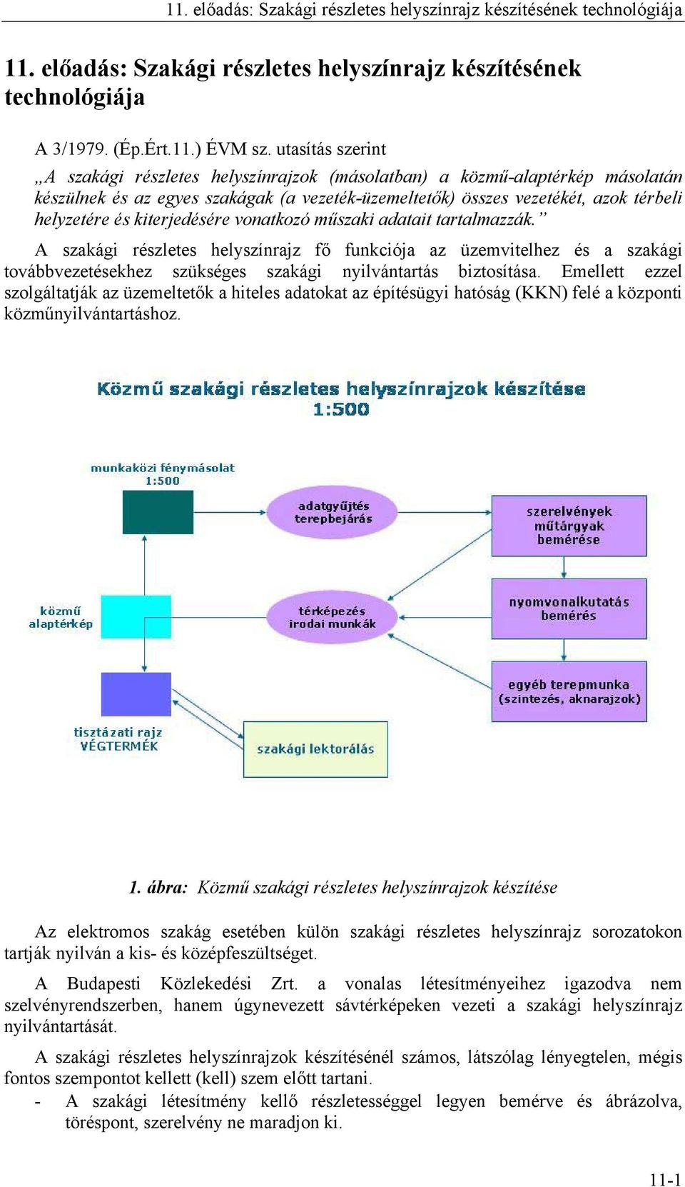 kiterjedésére vonatkozó műszaki adatait tartalmazzák. A szakági részletes helyszínrajz fő funkciója az üzemvitelhez és a szakági továbbvezetésekhez szükséges szakági nyilvántartás biztosítása.