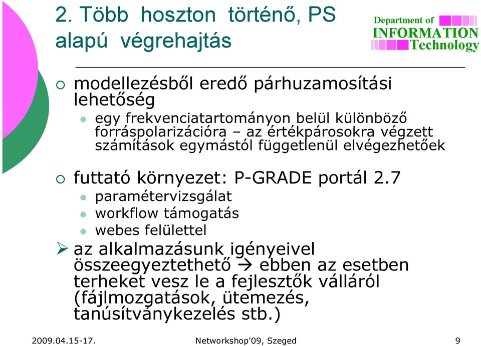 P-GRADE portál 2.