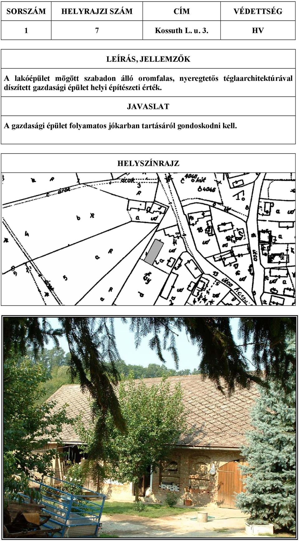 nyeregtetős téglaarchitektúrával díszített gazdasági