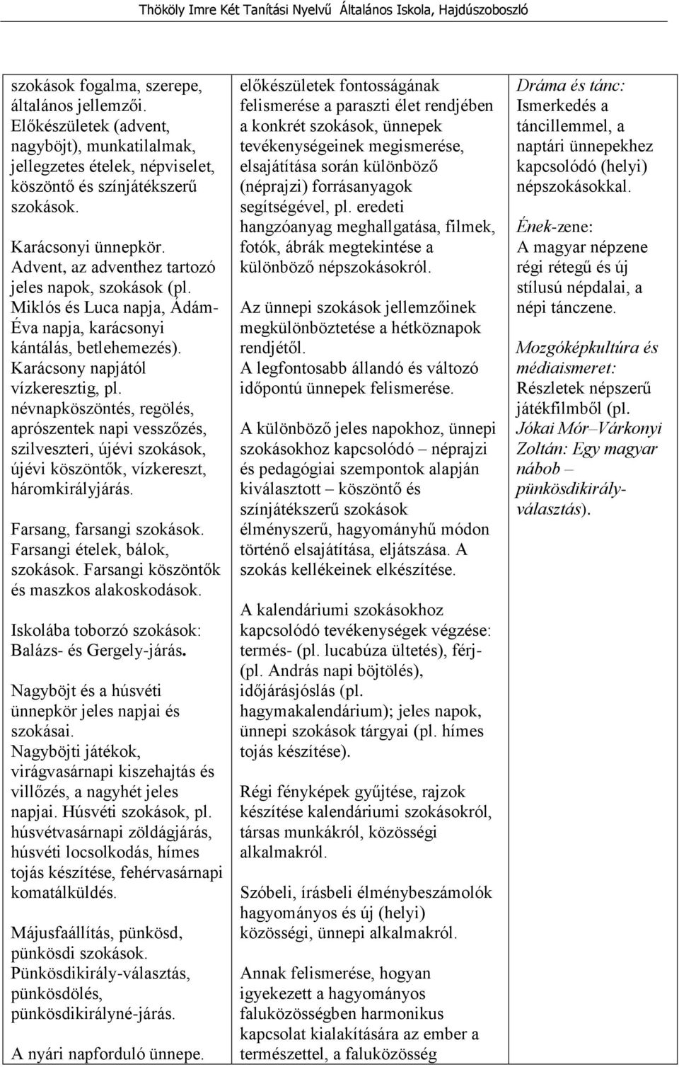 névnapköszöntés, regölés, aprószentek napi vesszőzés, szilveszteri, újévi szokások, újévi köszöntők, vízkereszt, háromkirályjárás. Farsang, farsangi szokások. Farsangi ételek, bálok, szokások.