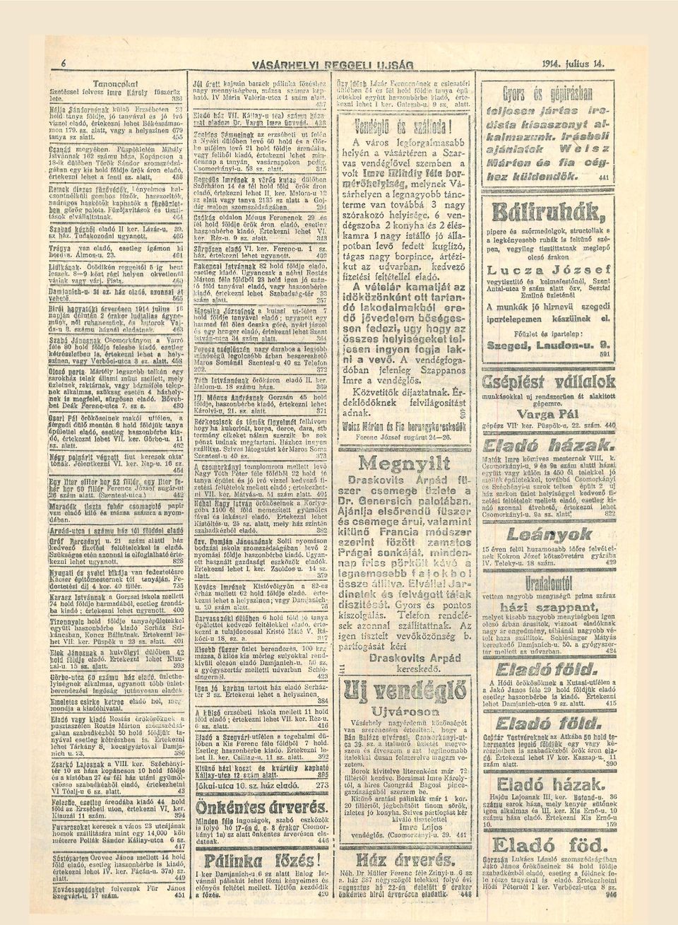 ltt, 456 ReniCk díze ÍÜJŐVéÖŐií, ' énynlme hlcontnólknli gombo tűzők, hzoitók, ndágo hkötők kphtók fjizöo'íglben göög plot. Füzőjvitáok é tizíitáok elválllttnk. 4(54 Szöd közből-eldó I I ke. Lázá-u.