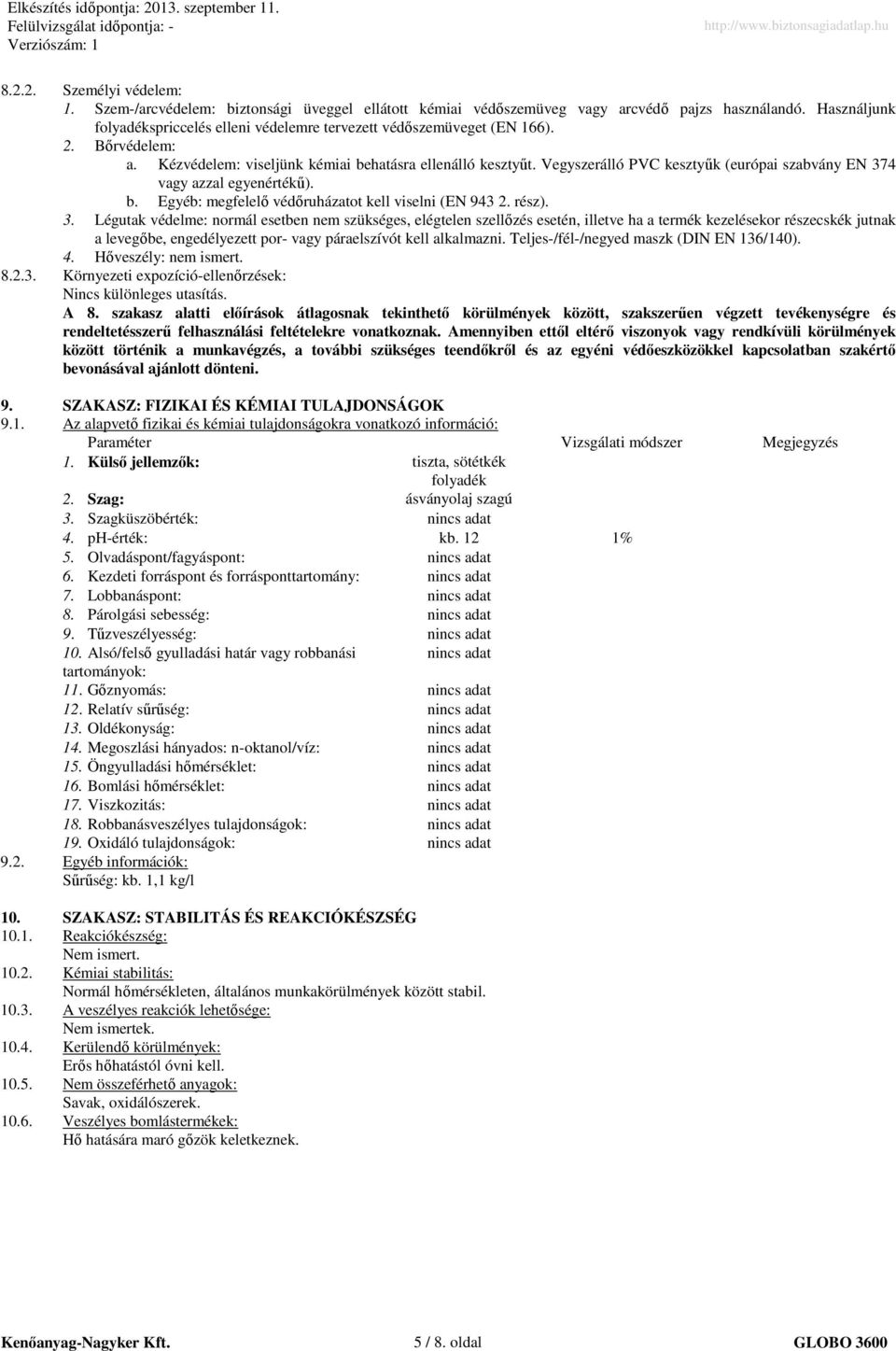 Vegyszerálló PVC kesztyők (európai szabvány EN 37