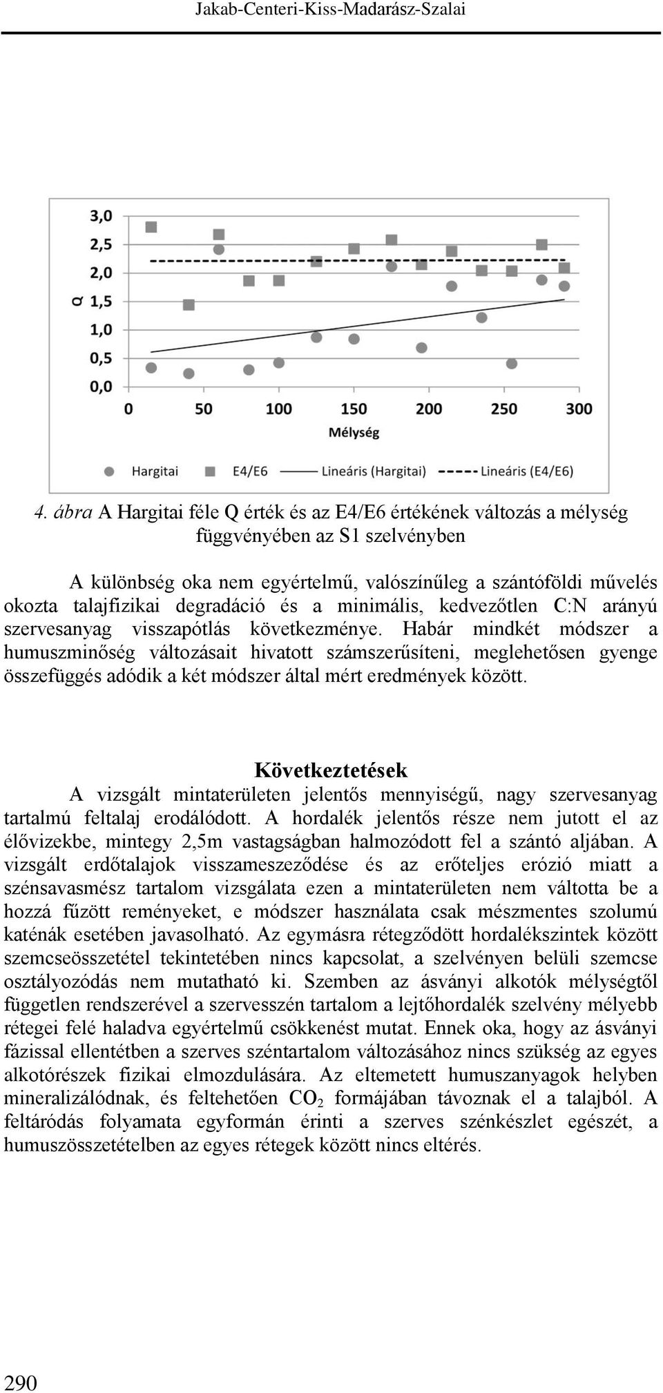 és a minimális, kedvezőtlen C:N arányú szervesanyag visszapótlás következménye.