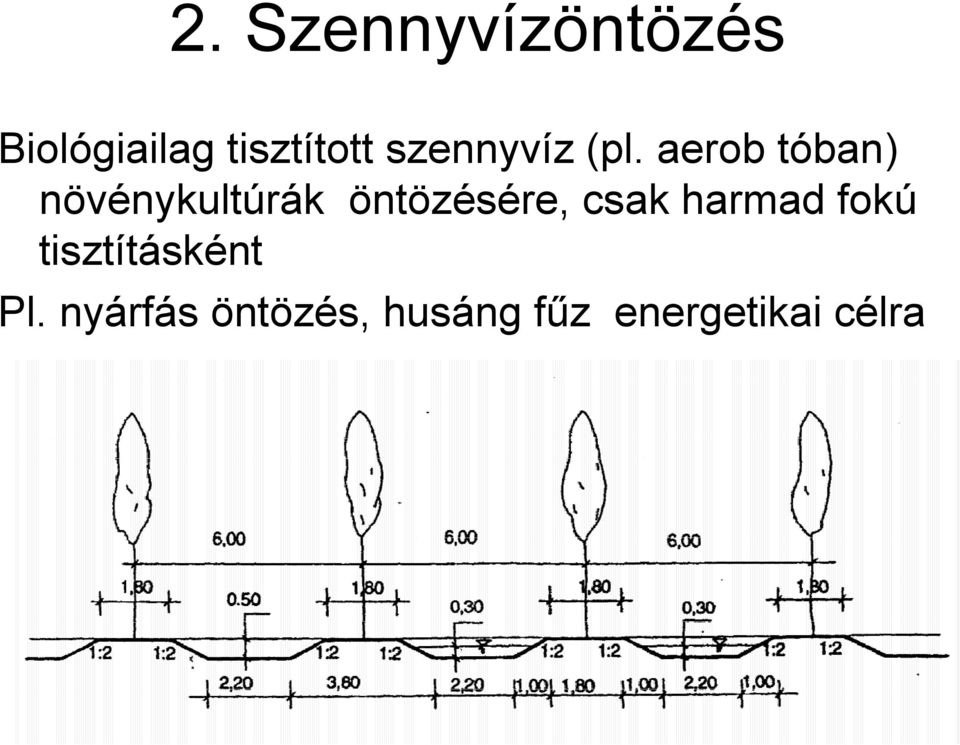 aerob tóban) növénykultúrák öntözésére, csak