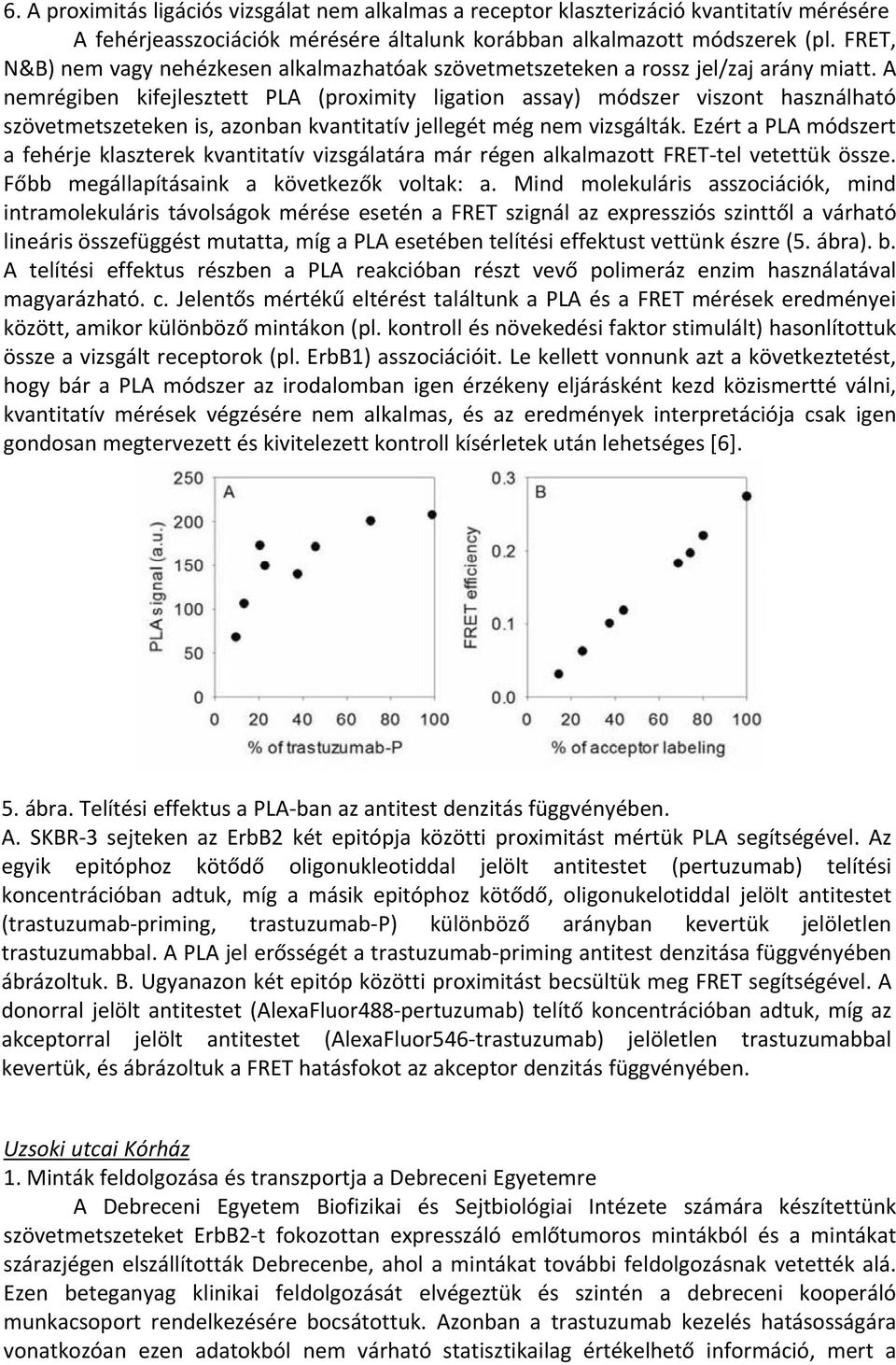 A nemrégiben kifejlesztett PLA (proximity ligation assay) módszer viszont használható szövetmetszeteken is, azonban kvantitatív jellegét még nem vizsgálták.