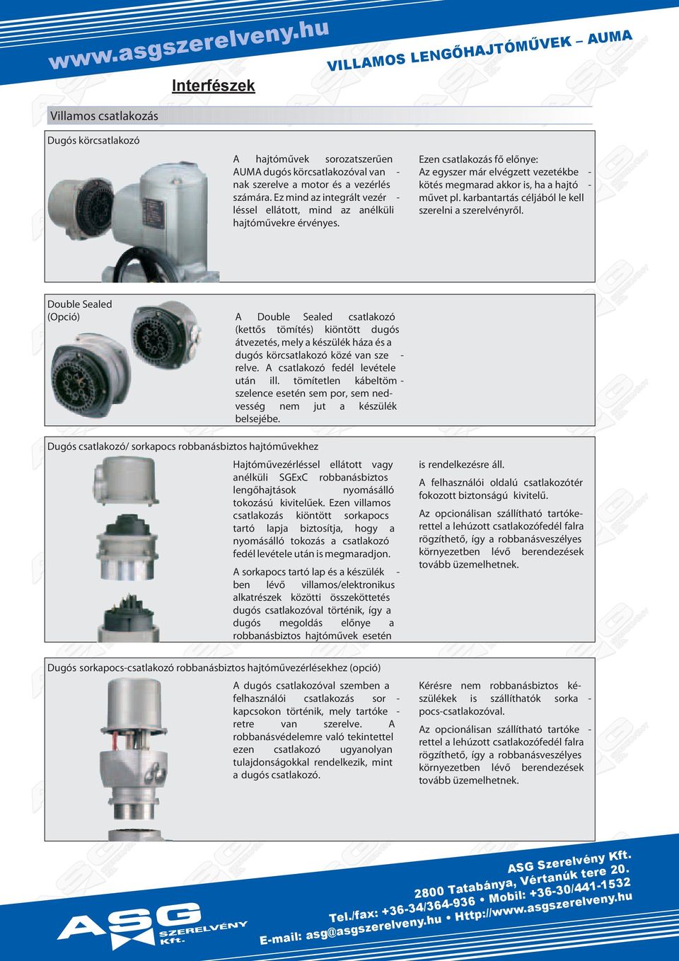 ctlkoó fdl lvtl után ill. tömíttln kábltöm lnc tn m po m ndv nm jut külk bljb. Duó ctlkoó/ okpoc obbnábito hjtóművkh Hjtóművll llátott v nlküli GExC obbnábito lnőhjtáok nomáálló tokoáú kivitlűk.