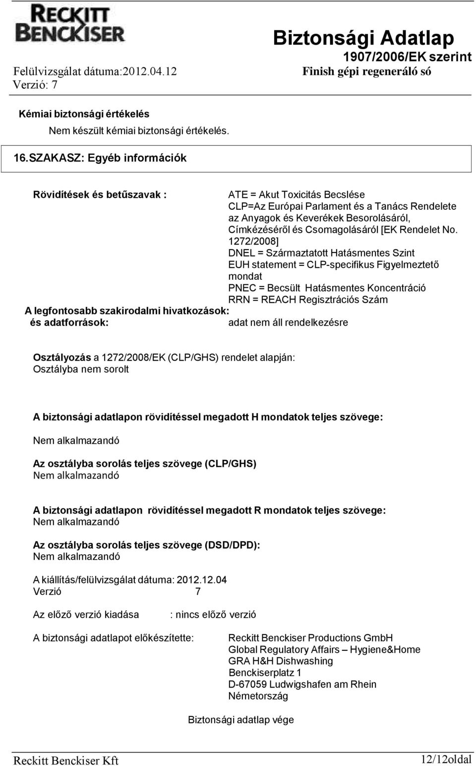 Csomagolásáról [EK Rendelet No.