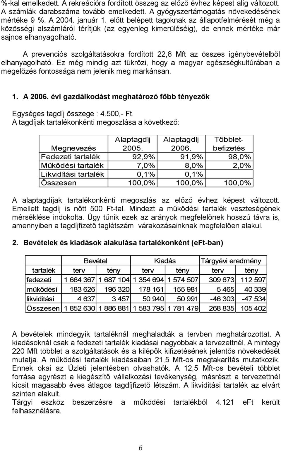 A prevenciós szolgáltatásokra fordított 22,8 Mft az összes igénybevételből elhanyagolható. Ez még mindig azt tükrözi, hogy a magyar egészségkultúrában a megelőzés fontossága nem jelenik meg markánsan.