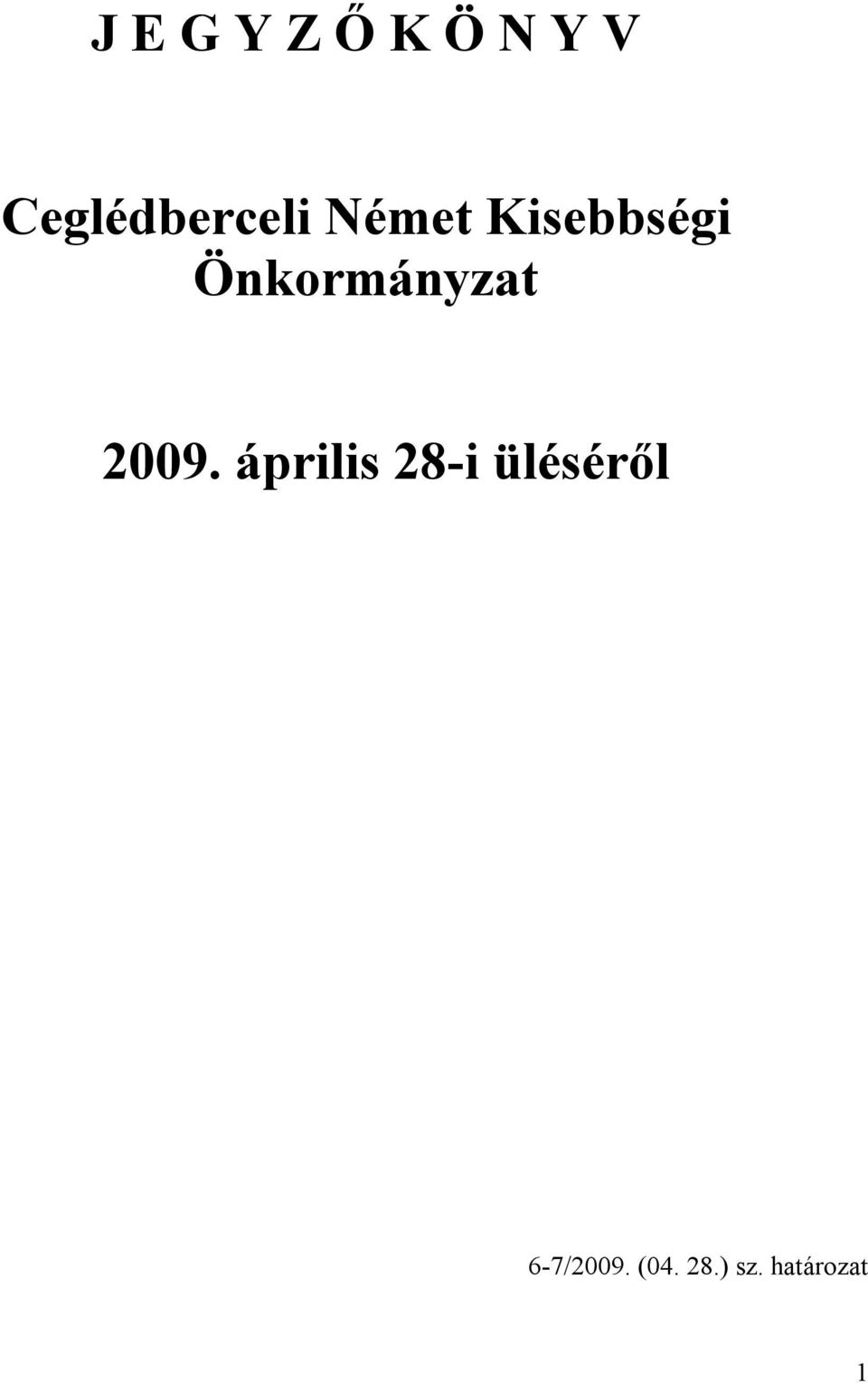 Önkormányzat 2009.