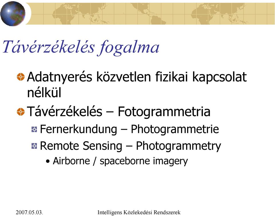 Fotogrammetria Fernerkundung Photogrammetrie