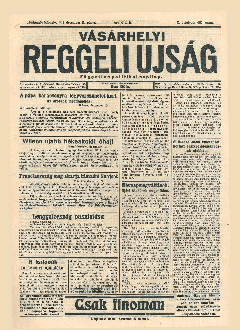 fiik é unokáik hozú évek m u l tán i büzkén őrizheék é m u tthák váárhelyi közönég z e flz o r o z o k megtgdták.