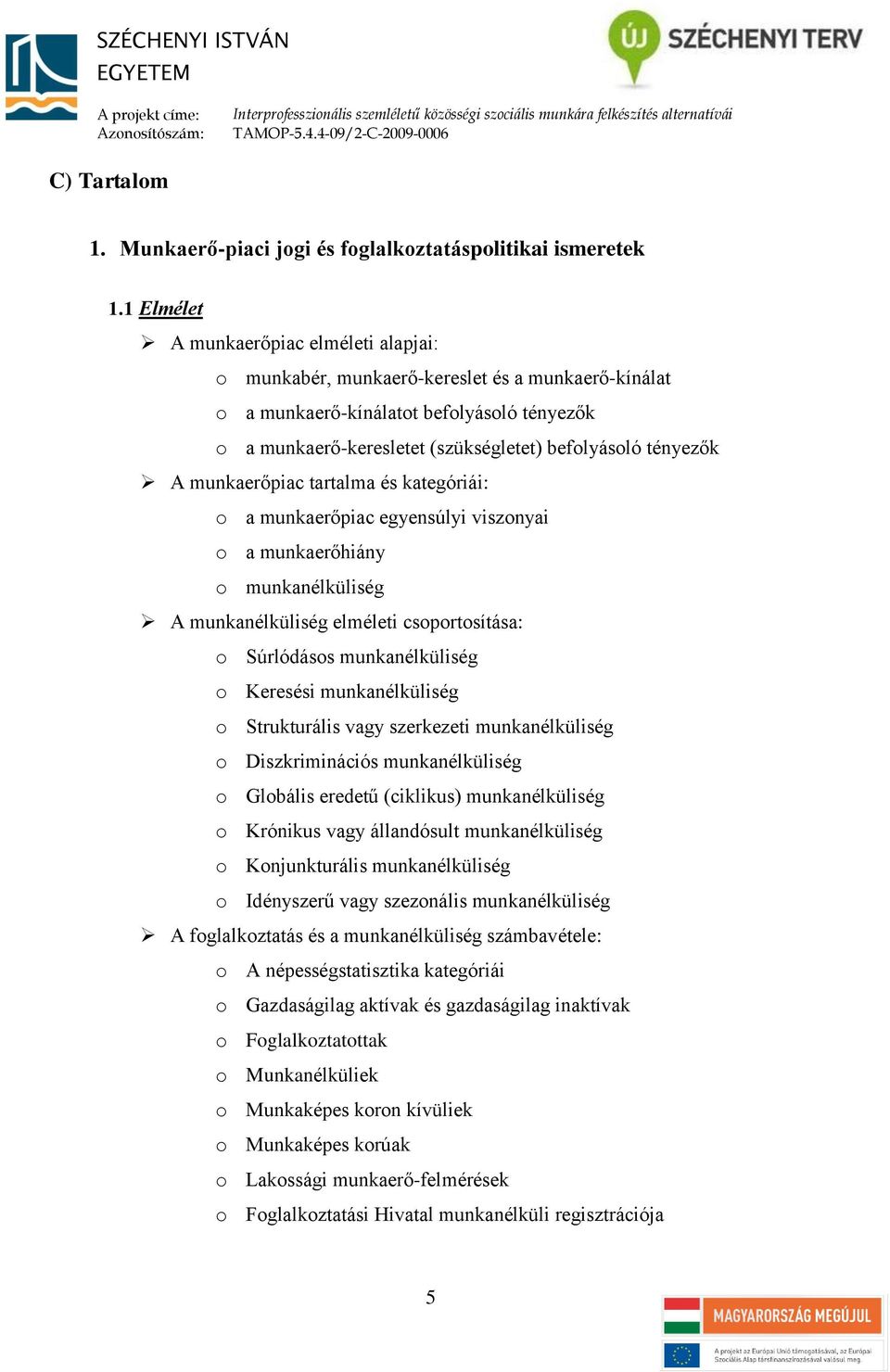 A munkaerőpiac tartalma és kategóriái: o a munkaerőpiac egyensúlyi viszonyai o a munkaerőhiány o munkanélküliség A munkanélküliség elméleti csoportosítása: o Súrlódásos munkanélküliség o Keresési