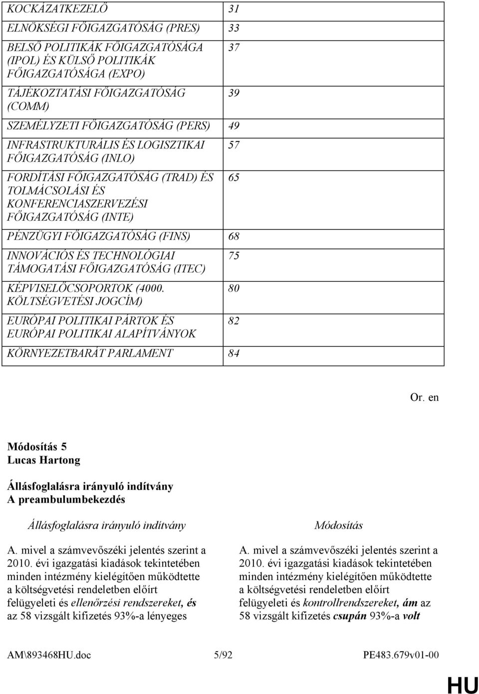 TECHNOLÓGIAI TÁMOGATÁSI FŐIGAZGATÓSÁG (ITEC) KÉPVISELŐCSOPORTOK (4000.