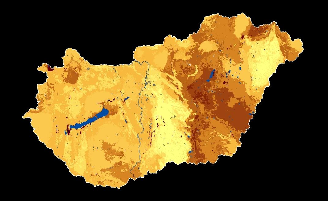 Országos talaj textúra osztály térkép Térbeli Talajinformációk Környezeti segédváltozók Mek002 Talajinformációs