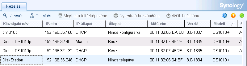 Fejezet A(z) RackStation firmware telepítése Fejezet 3: 3 Hálózati számítógépen kövesse ennek a fejezetnek a lépéseit, ha a(z) RackStation számára telepíteni szeretné a firmware rendszerprogramot.