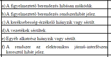 Fékvizsgálat 1.6.