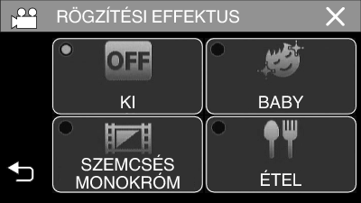 Rögzítés Babaképek rögzítése (BABY) Finom, lágy képet rögzít a bőrtónus világosabbá tételével, ugyanakkor a vöröses árnyalat megőrzésével, ezáltal szebbé varázsolva a bőrt, és simábbá téve annak