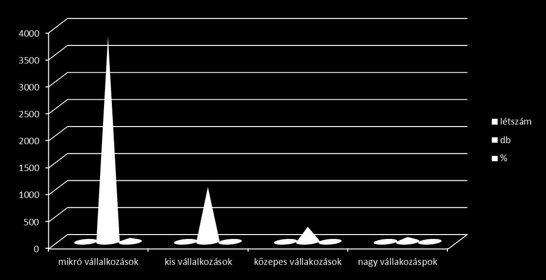 Élelmiszer feldolgozás duális szerkezete 10 fő alatt mikro 3797 db 73,3 % 10-49 fő kis