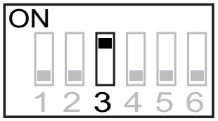 Egy gombsoros modul esetén DIP3 kapcsoló OFF állapotba 12.