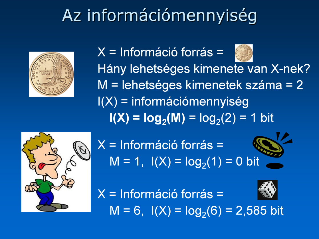 Az információforrás egy rendszer, amely kimenete véges M jel.