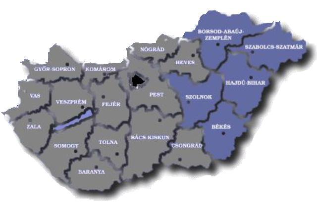 Vonzáskörzet Jelentősebb városok Magyarország Távolság* Népesség** Debrecen 5 km 204 000 Airport Debrecen Nyiregyháza 49 km 114 000 Miskolc 115 km 172 000 Szolnok 132 km 74 000 LHDC