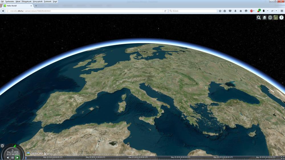 A Cesium virtuálisglóbusz-api Nyílt forráskódú, ingyenes
